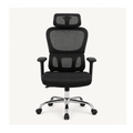 Silla de oficina ergonómica SIT Titán4 en color negro con respaldo de malla transpirable y base metálica giratoria.